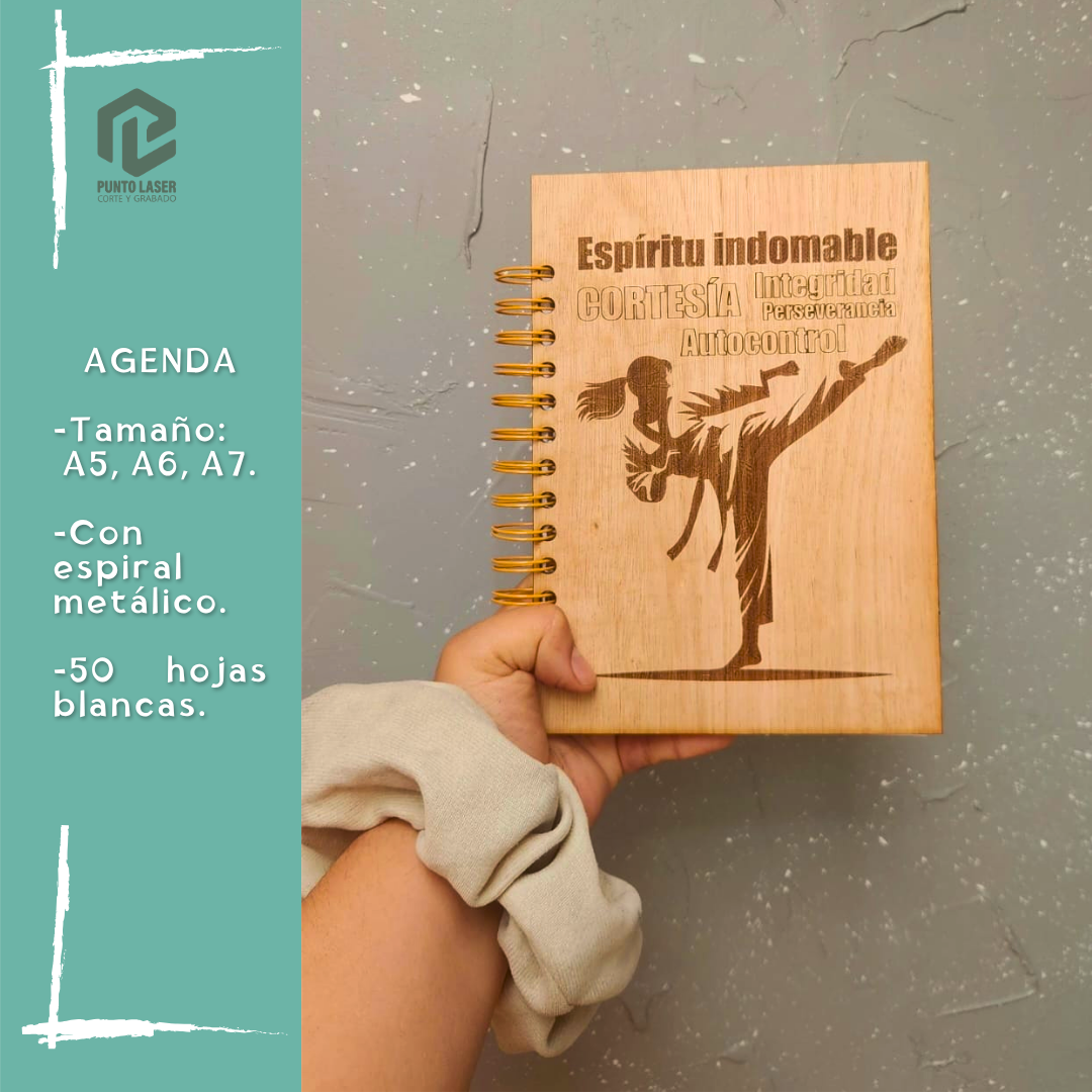 Agenda madera A5 - Imagen 2
