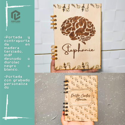 Agenda madera A5